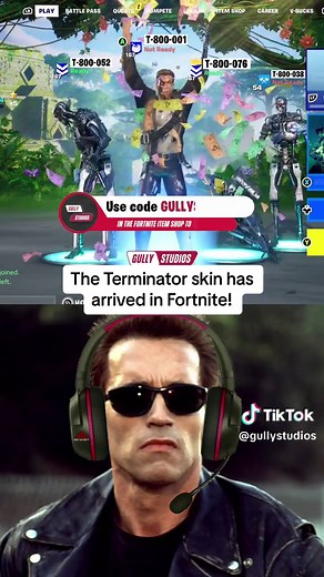 A squad of T-800 Terminators travel back in time to July 29th 2023 to purchase the Terminator skin in Fortnite! #fortnite #theterminator #fortniteitemshop #fortniteterminator #terminator #sarahconnor #fortniteupdate #gaming #aivoice