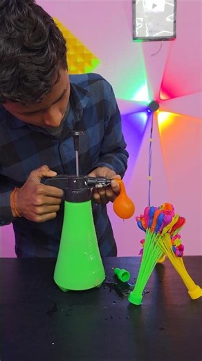 water balloon filling #shorts #experiment #holispecial
