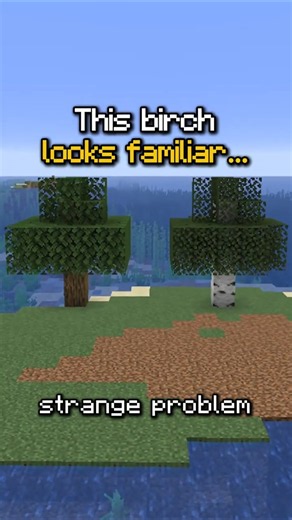 Minecraft Birch Tree Problem