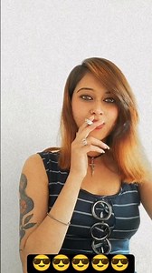 Girl smoking attitude