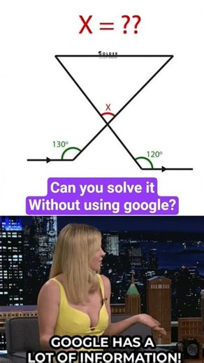 Can You Find X? Tricky Angle Puzzle | Geometry Math Challenge