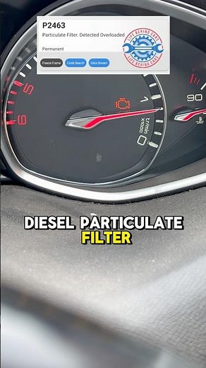 🚨 P2463 Code on Peugeot? DPF Clogged with Soot! 🔧💨#P2463 #Peugeot #DPFClogged #CheckEngineLight