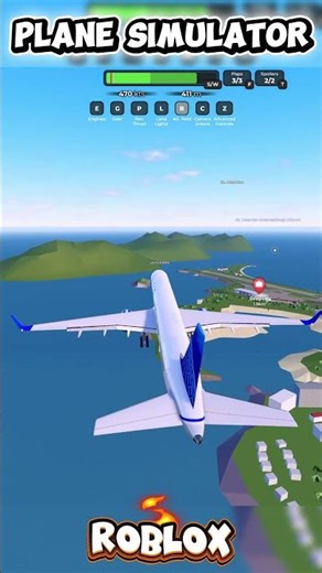 Perfect Landing ✈️ #roblox #plane #shorts