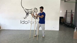 Three sticks - two hands. Physical task: You're only allowed to touch one stick with each hand at any moment, keep them from falling for as long as possible. Lots of potential for development within such a task: use of peripheral vision, speed, accuracy, timing and rhythm, decision making and multi task paging management, etc, etc BUT, and it's a big 'but' - the true secret is not in this or that physical task but with the information contained within them that should be reorganized into greater