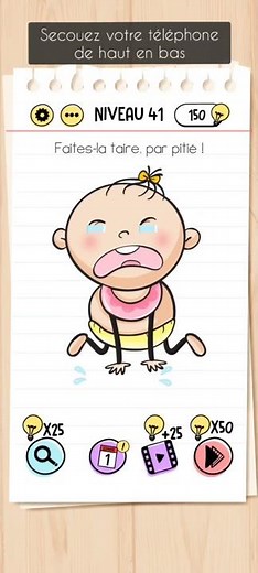 Brain test niveau 41 - Faites-la taire, par pitié !