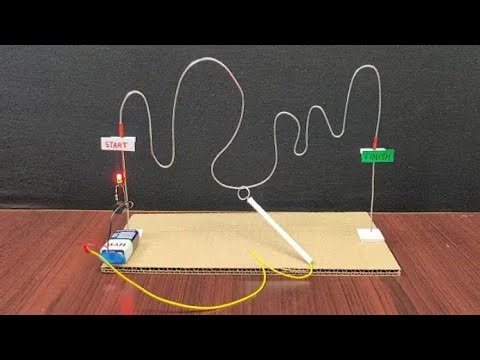 Buzz wire game at home|| 100% working #viral#trending#diy