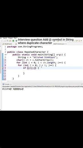 #interviewquestions Logical program In JAVA
