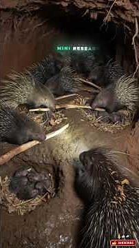 Porcupine POV🦔 Micro Camera Exploring a Massive Underground Colony Realistic Animal Research Footage