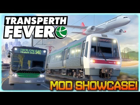 Perth's First Electric Train! Transperth A series Mod Showcase | Transport Fever 2