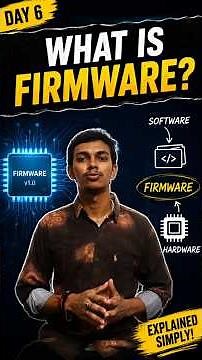 What is Firmware? 🤔Simple explanation of Hardware + Software connection ⚡💻 #Firmware #TechShorts