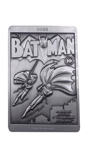 86 years ago today, Batman No.1, as depicted on this limited edition ingot, was first published!