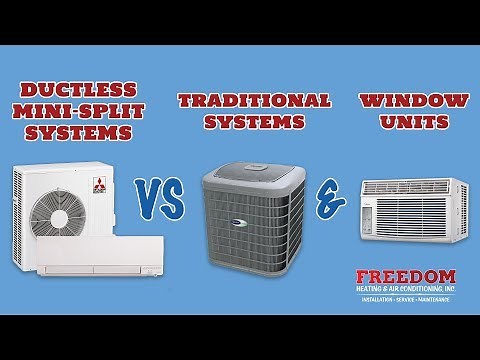 Ductless Mini-split Systems vs Traditional Systems and Window Units