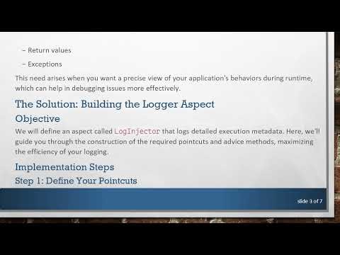 How to Use AspectJ to Effectively Inject a Logger for Context Metadata in Java Applications