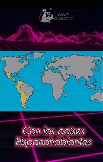 un mundo con solo países hispanohablantes mapping