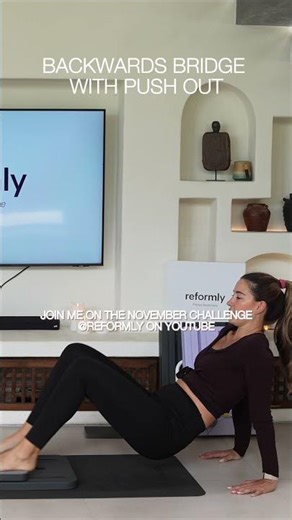 Backwards bridge with push out challenge