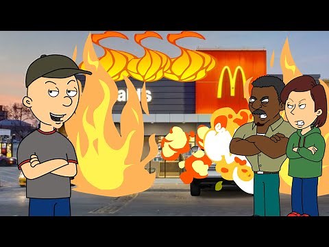 Classic Caillou Gets Fired From McDonald's/Destroys McDonald's/Arrested/Grounded