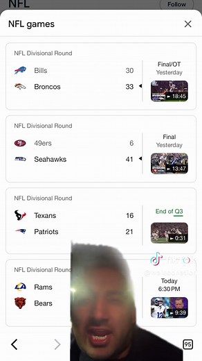 NFL Playoffs Results: Saturday's Final Scores