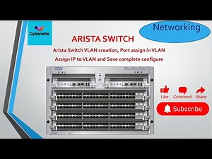 Create VLAN in ARISTA Switch | Assign IP to VLAN in ARISTA Switch | Save Configuration in Arista