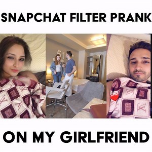 I Pranked My Girlfriend with the Snapchat Filter Prank | Karim Jovian
