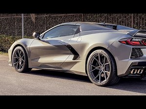 HYPERSONIC GREY METALLIC CORVETTE C8 ON 19/20 STANCE SF07 - WHEEL DESIGNERS