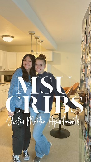 MSU University Student Housing on Instagram: "Our Final MSU Cribs episode 😢 Today @sam.hop.per and @andreaasbe shows us their double suite apartment at Julia Martin Apartments!! Thank you so much for tagging along the Cribs series!! #msu #montanastate #oncampusliving #gocats #msucribs #JMAapartments"