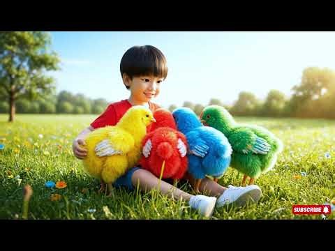 Color Learning with Baby Chicks | Educational Video for Kids
