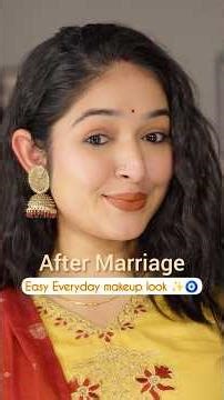 After marriage everyday easy makeup tutorial ✨🪞❤️#shorts #everydaymakeup #glowingmakeup #softglam