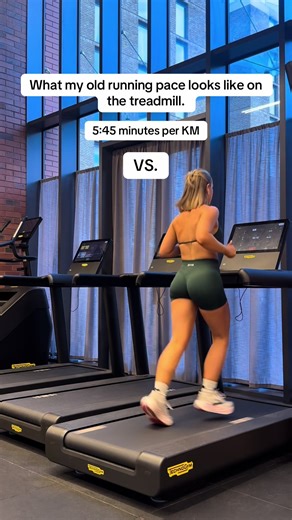 The speed difference is honestly crazy. I always knew I’d get quicker eventually, but seeing my old pace next to my current one really puts into perspective how far (and how fast) I’ve come 🥹 Consistency really does add up. #runtok #runningcommunity #runnergirl #marathontraining #runningprogress @Runna