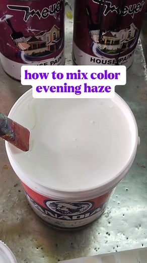 How to mix color evening haze latex paint #eveninghaze #paintmixing #fbreelsfypシ゚viralfbreelsfypシ゚viral #foryoupageシforyou | B-M colors TV