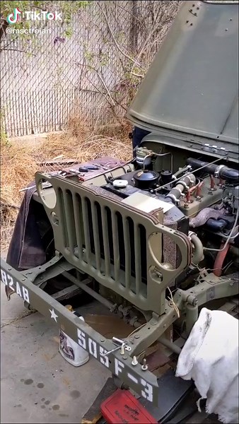 #1944 #ford #gpw #jeep #repair #ww2 #mechanic #vlog #diy #6v #wiring #restoration #learnontiktok #armyjeep #project #showandtell #vintagecar #willys