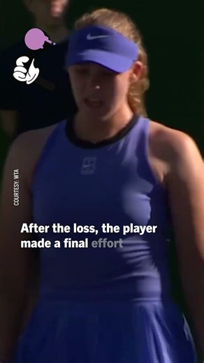 Tennis champion goes wild over losing!