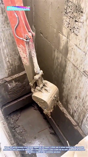 Exploring Depths: Excavator Digging Operation