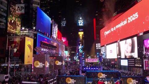 New York rings in 2025 with famed Times Square ball drop