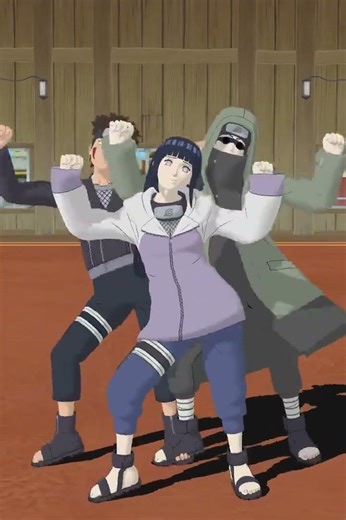 time 8 dançando 💃 kiba hinata é shino