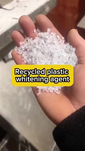 Production of Recycled Plastics with Whitening Agents