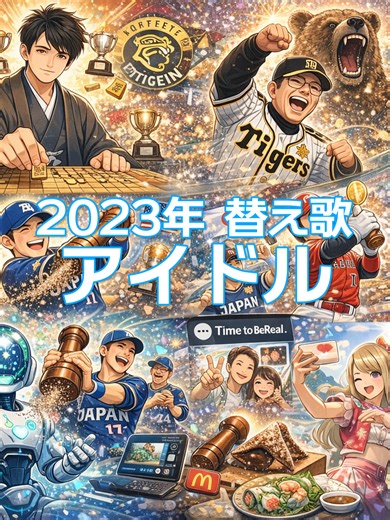 「アイドル」の替え歌で2023年を振り返る #アイドル #yoasobi #替え歌