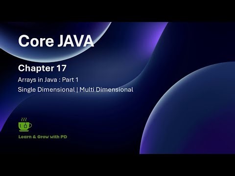 “Java for Beginners: Arrays in Java - Part 1”