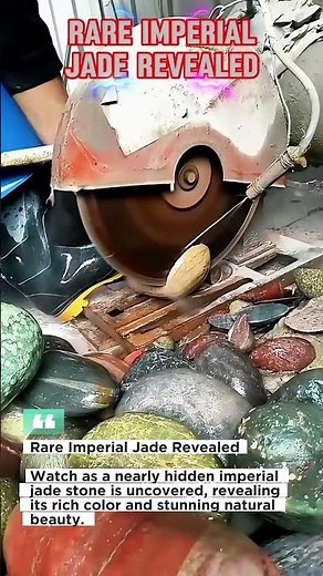 Rare Imperial Jade Revealed with Stunning Natural Glow