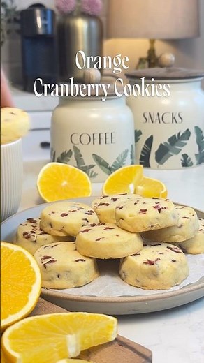 Orange Cranberry Cookies Recipe | Buttery Citrus Cookies | Easy Homemade Cookie Recipe