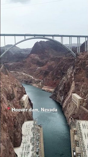 “90° View of Hoover Dam, Colorado River & Mike O’Callaghan–Pat Tillman Bridge! 😲🌉🏞️” Raw video