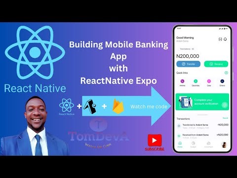 Building mobile banking | ReactNative Expo | Designing Home Screen part 8