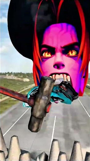 Big and Small Car vs Rumi - BeamNG.Drive