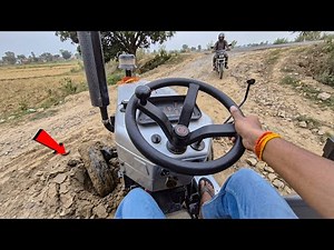 Tractor Driving Vlog 🚜😱 | Tractor Nearly Got Stuck in a Deep Pit While Ploughing the Field