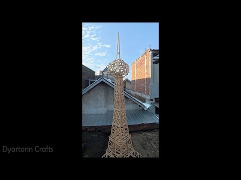Diy popsicle stick eiffel tower