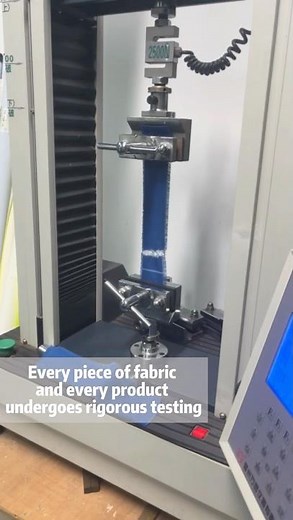 Fabric Pull Test – PPE Material Strength Demonstration #fabric #factory #ppe #durabilitytest