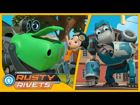 Rusty Stops a Robo Virus +MORE | Rusty Rivets | Cartoons for Kids