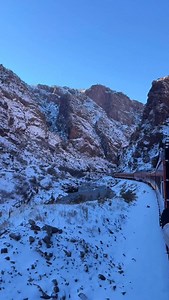 The snow day of my dreams ❄️☃️ The Royal Gorge Route Railroad, Colorado 🚂 #royalgorgerouterailroad #royalgorge #colorado #trainsofinstagram #trains #travel #christmas #vacation #snow #snowday #winter #visitcolorado #explore | Royal Gorge Route Railroad