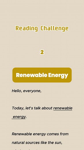 Exploring Renewable Energy Through Reading