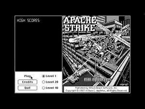 Playing Every Classic Mac Disk E48: Apache Strike v1.2 (Macintosh, 1987)