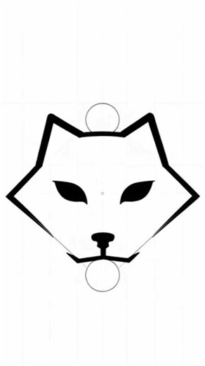 Fox logo from shapes #graphicdesign #shapes #logodesign #art #minimaldesign